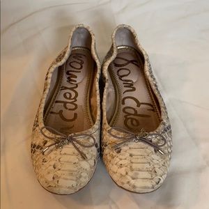 Sam Edelman Snakeskin Flat